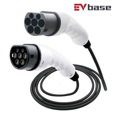 China IEC 62196-2 EV Cable Charging Type2 2022 To Type2 EV Cable 11Kw 3Phase Electric Car Charger Cable EV-C06 for sale