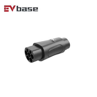 China 360Â ° Infinite auto flip head EVSE manufacturer IEC 62196-2 to SAE J1772 plug EV connector charging adapter for sale