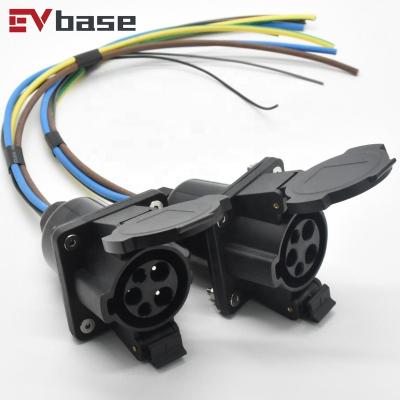 China APP Control Manual Control EVbase SAE J1772 AC EV Charger Plug for sale