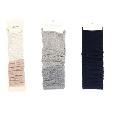 China 100% Combed Cotton Mesh Dress Leg Warmers Women Fashion Slim Long Leg Warmers In Stock for sale