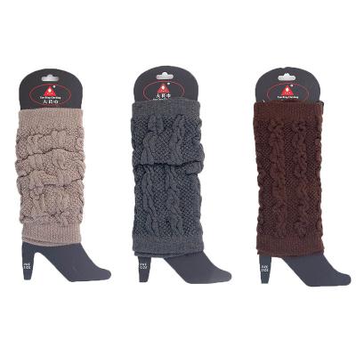 China Custom Made Winter Warm Women's Long High-elastic Cable Dress Leg Warmers OEM Leg Warmers for sale