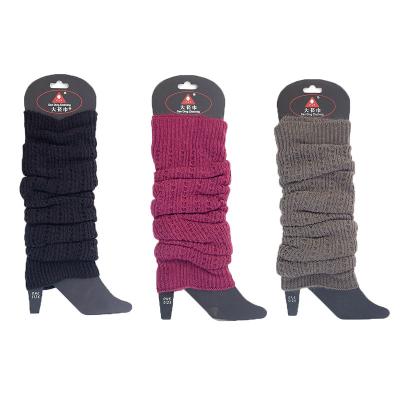 China Custom Long Winter Dress Jacquard Solid Body Warmers Leg Warmers Women's Leg Warmers In Stock Wholesale for sale