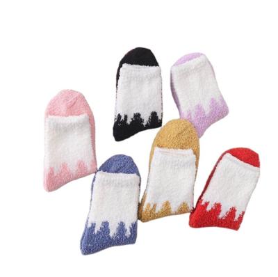 China Cow Socks OEM Ladies Sock Home Cute Fluffy Warm Sustainable Women's Floor Comfortable Winter Thick Socks for sale