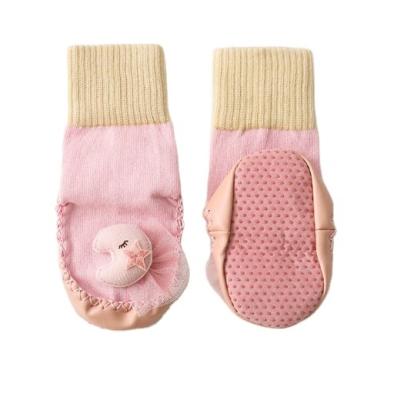 China ABS Cartoon Toddler Cotton Socks Custom Breathable Animal Anti-Slip Crew Sock Cute Baby Shoe Socks Floor High Quality for sale