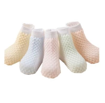 China New Summer Candy Color Cotton Mesh Crew Baby Cute Breathable Socks For Kids Breathable for sale