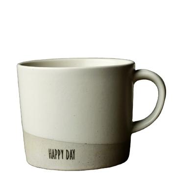 China Niche Viable Design Boutique Creative Matte Ceramic Mug for sale