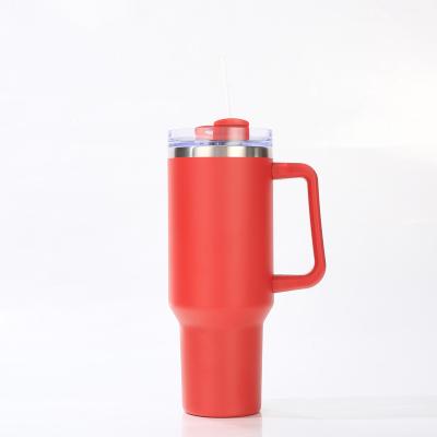 China Stocked RED MATTERS 40oz Water Bottle for Adults and Kids Portable Silicone Coffee Cup Mug with Lid for sale