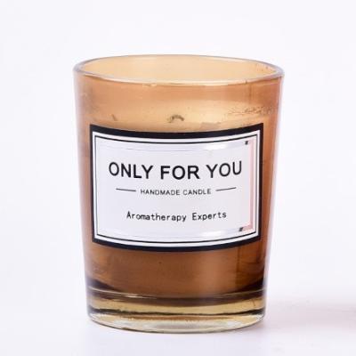 China Birthdays Wholesale Healing Glass Custom Aromatherapy Citrus Scent Candle Luxury Private Label Scented Candle for sale