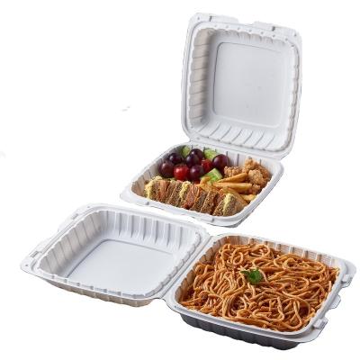 China New American Design Custom Logo Plastic Takeaway Microwave Reusable Biodegradable Food Bowl For Restaurant To Go Containers With Lid for sale