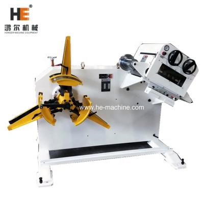 China Backup Requirements 2 in 1 Uncoiler Straightener Combination GL-200 for Thickness 0.3-3.2mm for Coil Feeding of Metal Press for sale