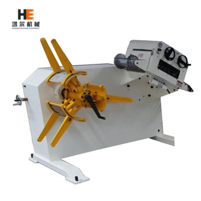 China Manchine Human Interface Motorized Uncoiler Coil Sheet Unwind Straightener Straightening Manual Decoiler Machine for sale