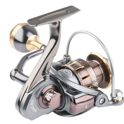 China Outdoor Fishing Activity Spinning Fishing Reel Haroi USA 5000 Series Metal Body Oblique Mouth Wire Spinning Wheel Used Fishing Reels For Sale for sale