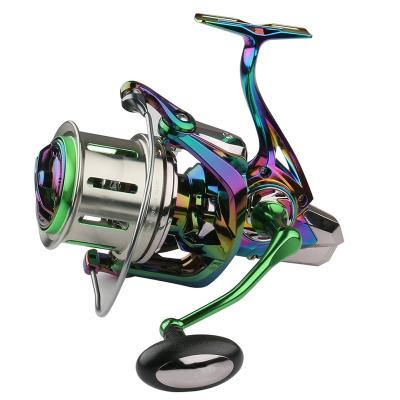 China Outdoor Fishing Activity Spinning Fishing Reel Haroi Top Sale 18+1BB Bearings Colorful Metal Surf Sea Saltwater Spinning Fishing Reels for sale