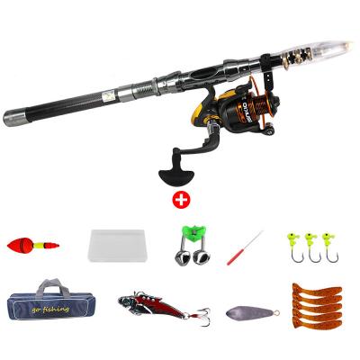 China Outdoor Sports Fishing Reel Combo Spinning Fishing Rod Full Kit Haroi China Factory Telescopic Reel Combo Set for sale