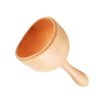 China Hot Sale Eco-friendly Wooden Swedish Lymphatic Drainage Tool Anti Cellulite Massager Cup Gua Sha Wooden Handheld Cup for sale