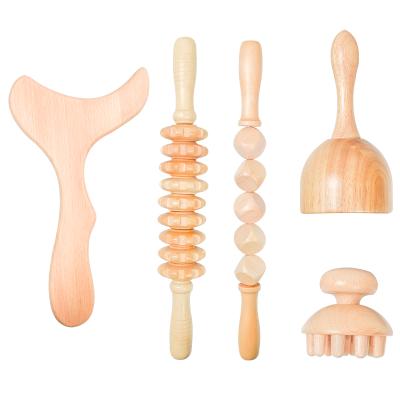 China Body Therapy Massage Wood Tool Kit for sale