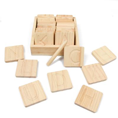 China Kindergarten Alphabet Letter Tracing Board Number Toys Preschool Educational Wooden Board Arabic Alphabet Tracing Board for sale