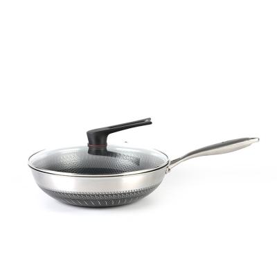 China Latest Arrival Sustainable Hand And Scratch-Resistant Induction Cooking Wok With Lid for sale