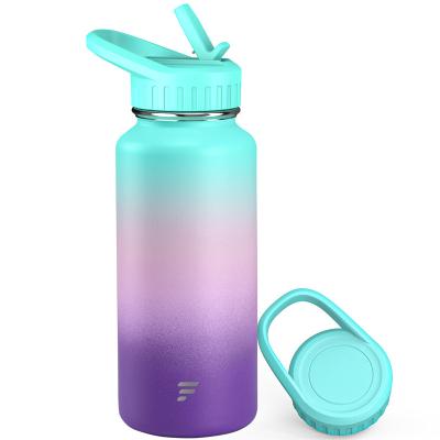 China High Quality PORTABLE 950ml Vacuum Flask Reusable Wide Mouth Sports Drink Water Bottle for sale