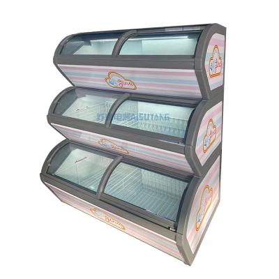 China Double-temperature 3 Layer Ice Cooler Deli Other Refrigerators And Freezers Equipment for sale