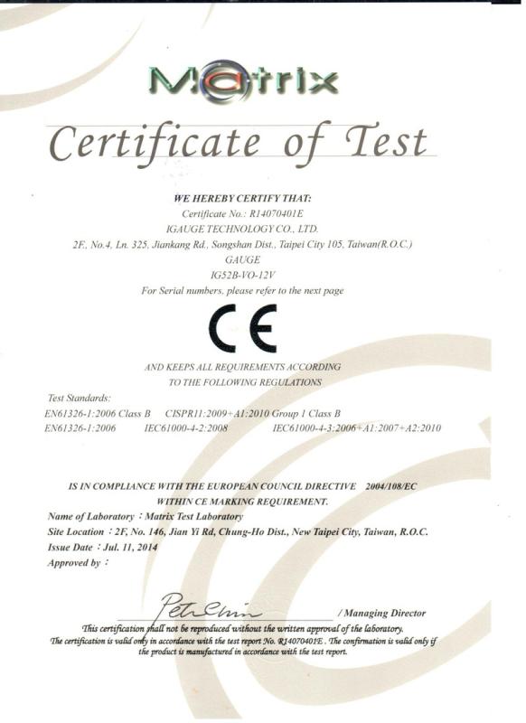 Verified China supplier - I GAUGE TECHNOLOGY CO. LTD