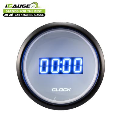 China Hot Selling Yacht Boat Boat Gauge 12v Waterproof Car Clock for sale