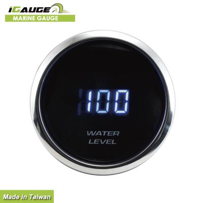 China Yacht Universal Marine Instrument Panel 52mm Autoboat Ferry Ship Digital Anti-UV Water Level Gauge for sale