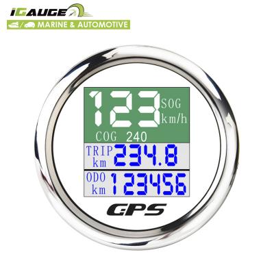 China High Quality White Face 52 Mm Waterproof Digital GPS Tachometer 2-1/16