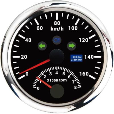 China Multifunction Gauge 85mm GPS Tachometer Tachometer Indicator Lights Motorcycle Electric Multifunction Car for sale