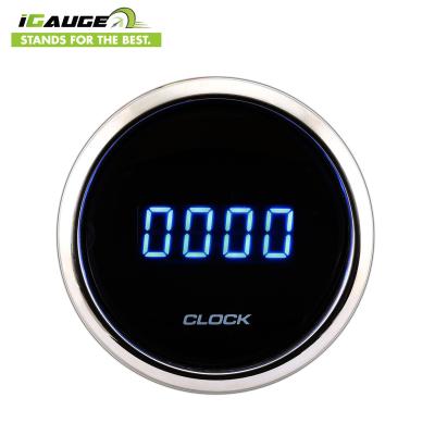 China Hot Sale Sports Car Universal Digital 52mm Clock Gauge for sale