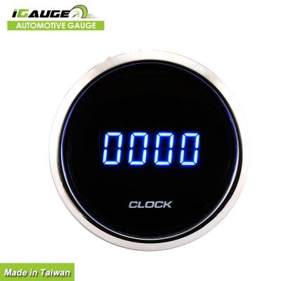 China High Stability Sports IGauge Universal 52mm Dashboard Digital Decoration Car Clock for sale