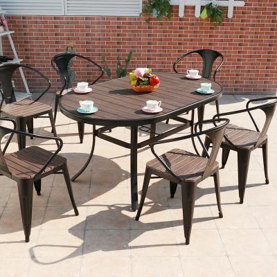 China Garden Aluminum Outdoor Furniture Modern Patio Furniture Supplier Customized Garden Chair Size Table Outdoor Table for sale