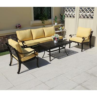 China New Design Aluminum Sofa Outdoor L Shape Patio Sofa Set Hotel Outdoor Garden Weather Furniture Living Room Furniture for sale