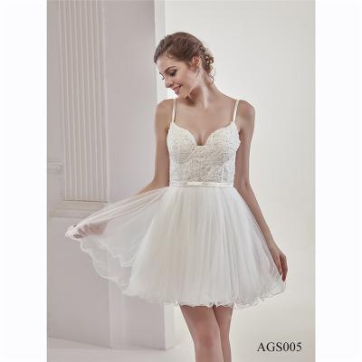 China Plus Size Vestidos De Novia Princess Short Knee Length Anti-Static Wedding Dresses Dress for sale