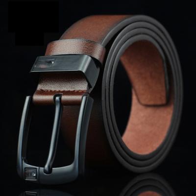 China Fashion.Casual. New A1121 Fork Buckle Unisex Flat PU Leather Belt Durable Leisure Gift Sash Jeans Brown Ties Business Pin Buckle Soft Belts for sale