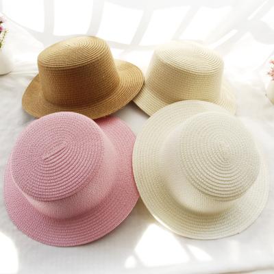 China Character Q1086 Summer Wide Brim Women Sun Beach Hats UPF 50 Kids Soft Brim Foldable Roll Up Straw Hats for sale