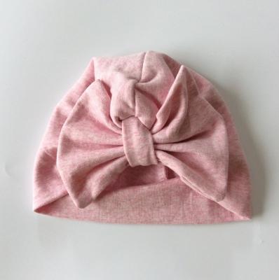 China India Butterfly Babies Dobby B77 Baby Cotton Hat Big Bow Hats Children Hats Children Winter for sale