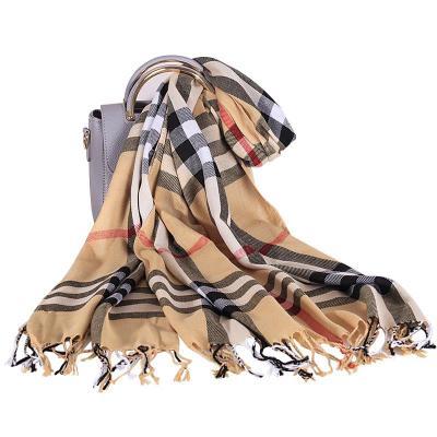 China D1173 Leisure Fringed Cashmere Plaid Scarf Women Warm Scarves Tassels Grid Wrap Shawl Winter Cover Up Scarf for sale