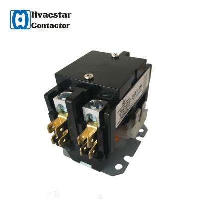 China Sliver Cadmium Oxide Tin Oxide /Indium Oxide 2 Pole 40A 24V DP contactors/AC magnetic contactor 3p 30amp 24-277v for sale