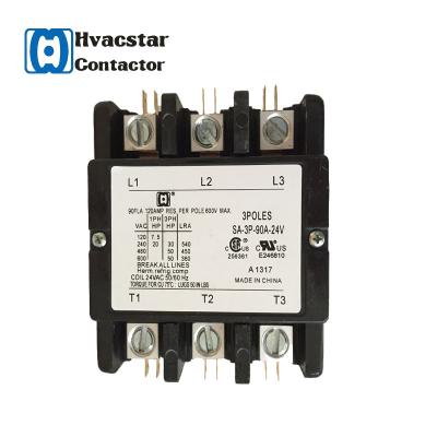 China High Quality Contactor 3 Models Pole 90A 24V Magnetic Defined Goal Contactor Full DP Contactor for sale