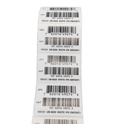 China Good Viscosity Custom Stickers Logo Barcode Label Paper For Printer for sale