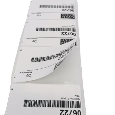 China Good Viscosity Custom Sticker Clothes Barcode Labels For Packaging Label for sale