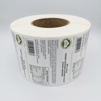 China Good Stickiness Labels With Custom Printing Logo Stickers Label Stickers Roll Stickers Manufact for sale