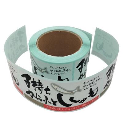 China Waterproof Customized Waterproof Roll Around Label Stickers For Food for sale