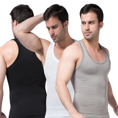 China ZEROBODYS W069 Compression Vest Breathable Seamless Quick Dry I-shaped Men Slimming Ultra Sweat Body Shaper for sale