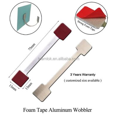 China Supermarkt Aluminum Mall Retail Store Shelf Wobbler Strip with Adhesive Double Foam Tape Tip Retail Shelf Display Talker Pads Wholesale for sale