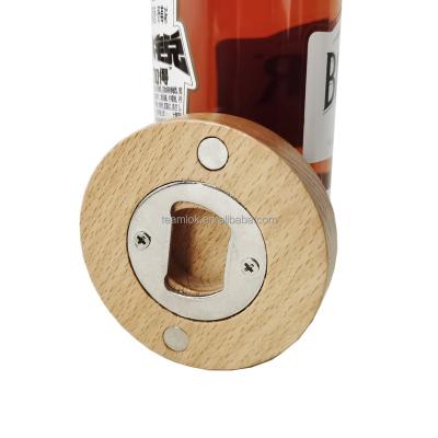 China Viable Custom High Quality Magnet Log Bottle Opener for sale