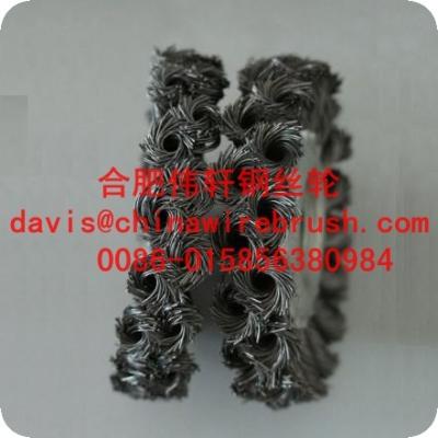 China Twist Knotted Wire Wheel Brush, Double Row for sale