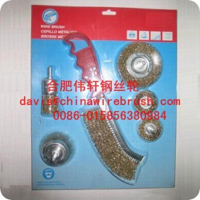 China 6 pcs Steel Wire Brush Set for sale