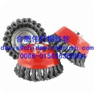 China Twist Knotted Wire Cup Brushes for sale